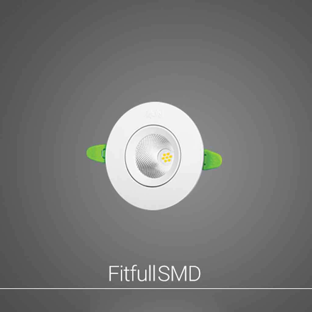 چشمی متحرک ۳ وات SMD دایره‌ای | چراغ توکار سقفی
