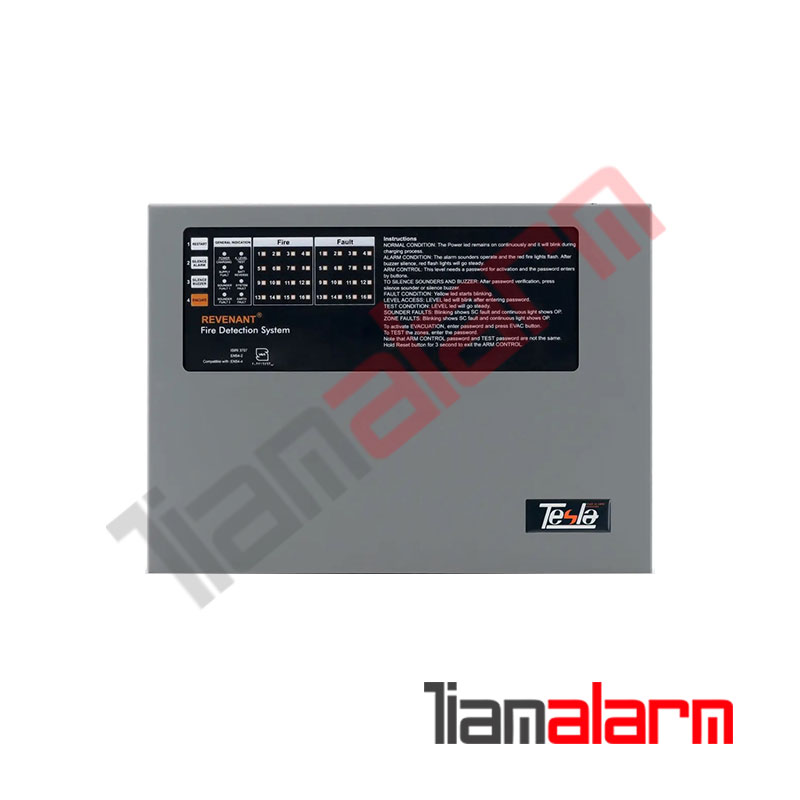 کنترل پنل اعلام حریق ۱۰ زون تسلا مدل TCP-10 Revenant