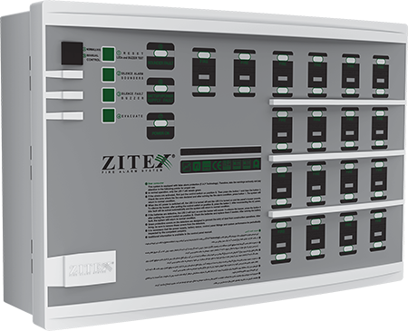 کنترل پنل اعلام حریق کانونشنال ۱۸ زون زیتکس مدل ZX-1800-18