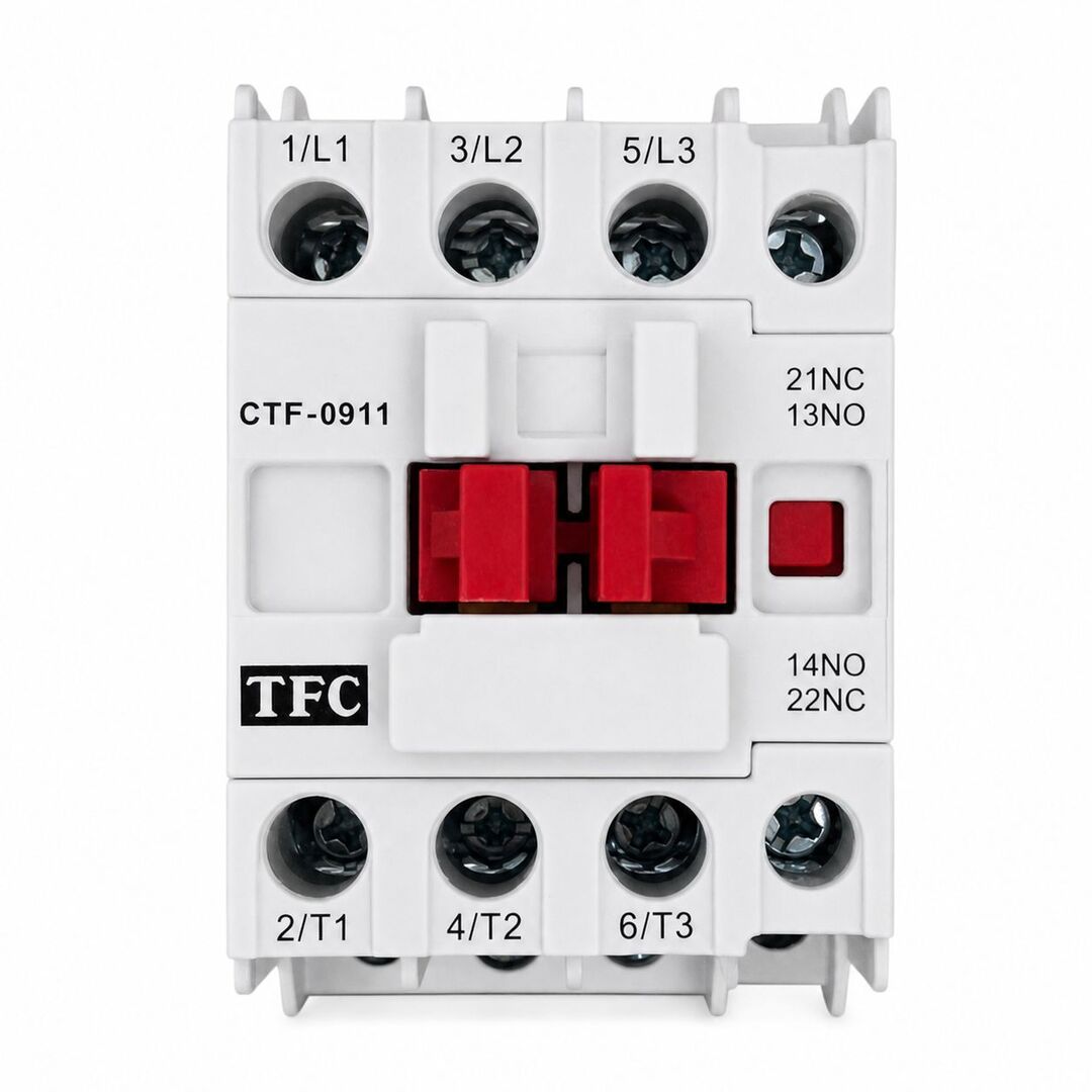 کنتاکتور 9 آمپر 4 کیلووات توس فیوز با بوبین 220 ولت AC